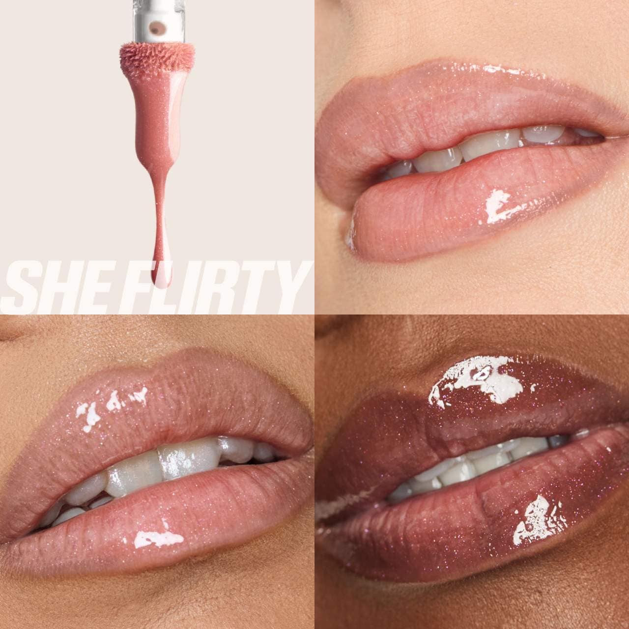 Huda Beauty Faux Filler Shiny Lip Gloss - She Flirty