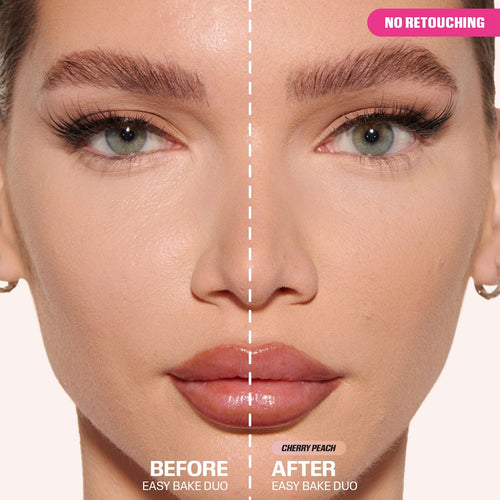 Huda Beauty Duo Easy Bake Loose Powder - Cherry Peach