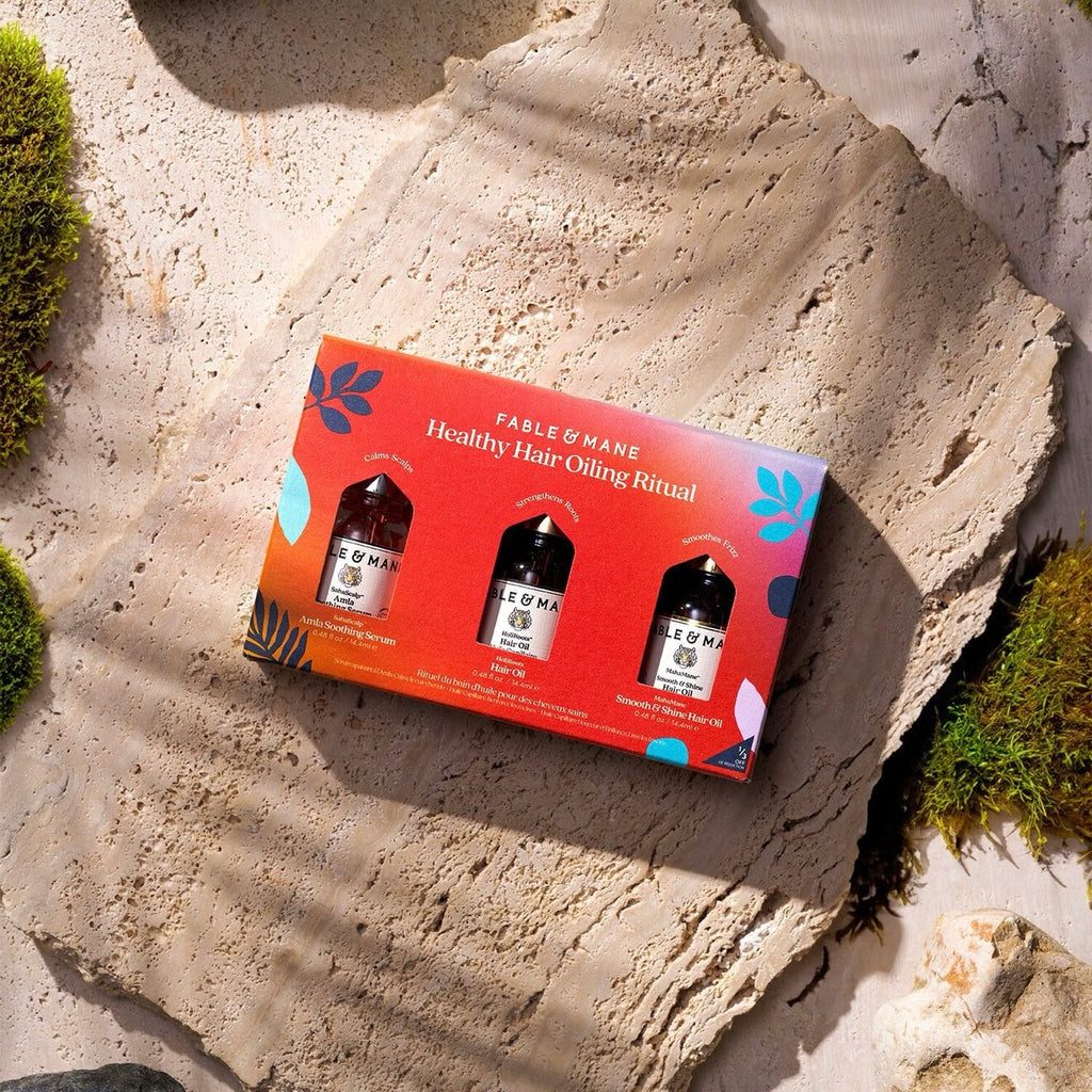 Fable & Mane - Healthy Hair Oiling Set