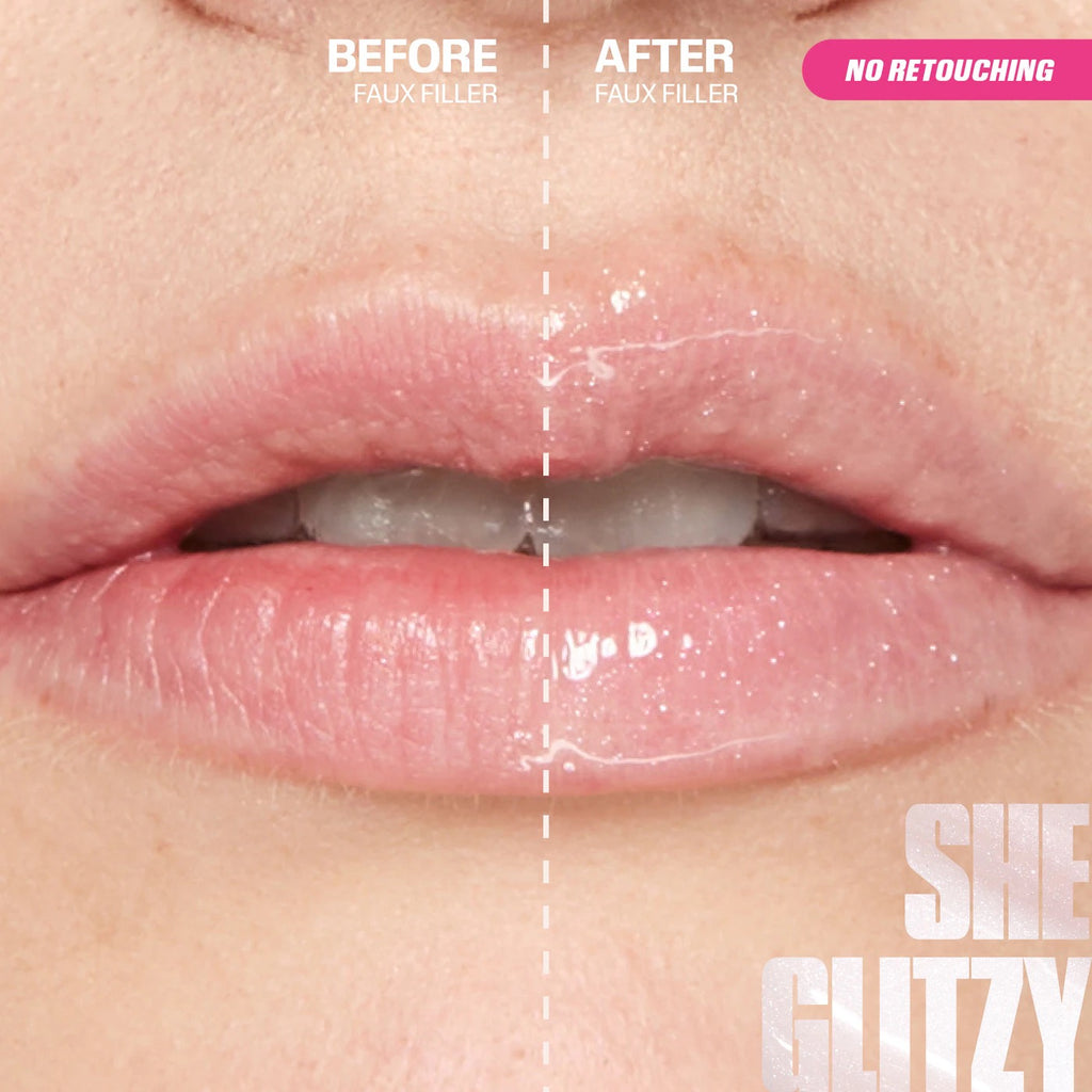 Huda Beauty Faux Filler Shiny Lip Gloss - She Glitzy