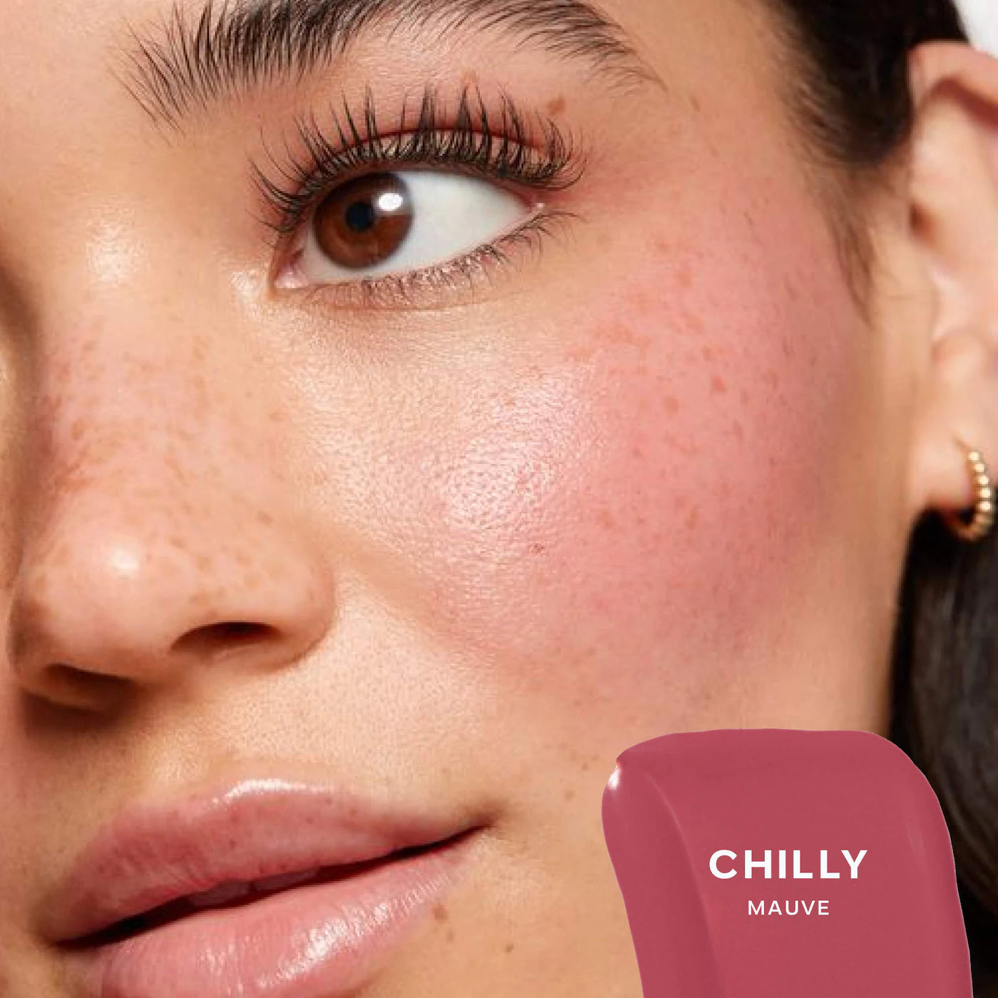 Saie Mini Dew Blush - Chilly